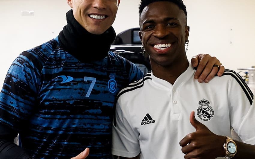 Cristiano Ronaldo e Vini Jr.