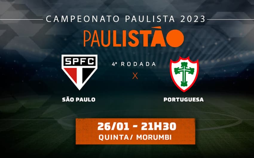 Tempo Real São Paulo x Portuguesa - 4 rodada paulistao