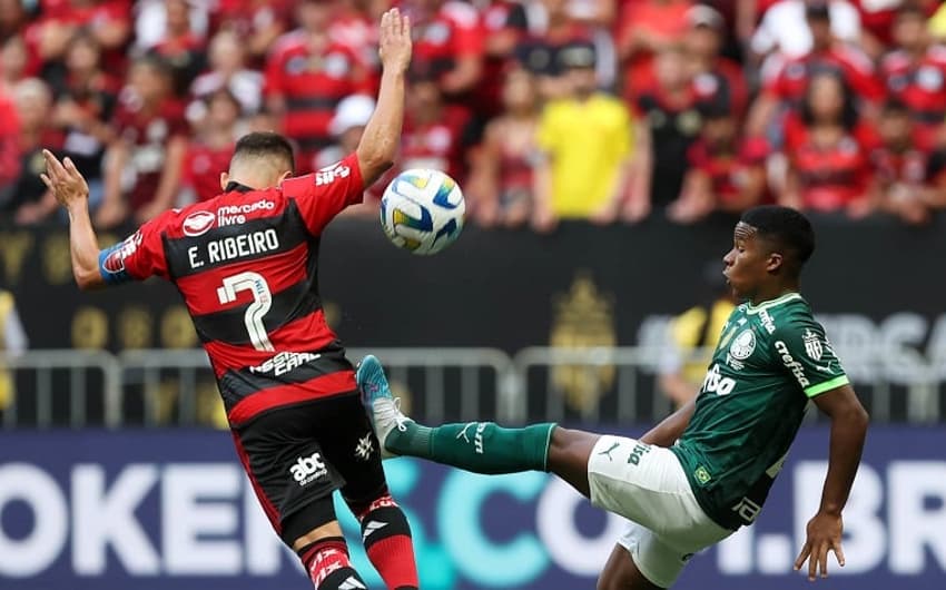 Endrick e Everton Ribeiro - Palmeiras x Flamengo - Supercopa
