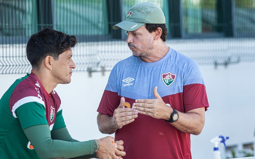 Germán Cano e Fernando Diniz - Fluminense