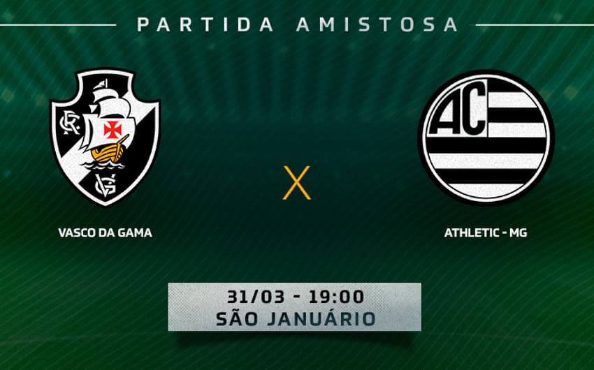 Tempo Real Vasco x Athletic - MG Amistoso