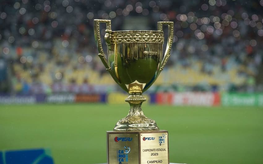 Fluminense x Flamengo - Final do Campeonato Carioca 2023 - Taça - Troféu