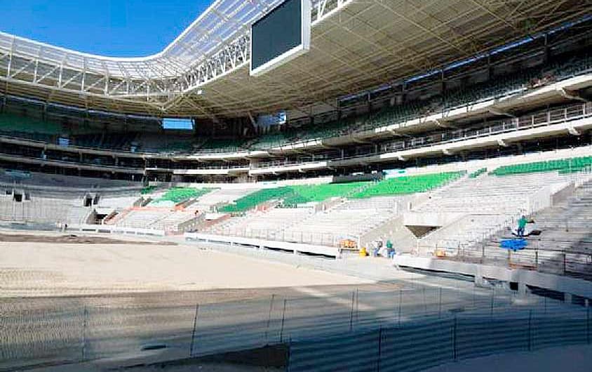 Obras no Allianz Parque, estádio do Palmeiras (Foto: Divulgação)