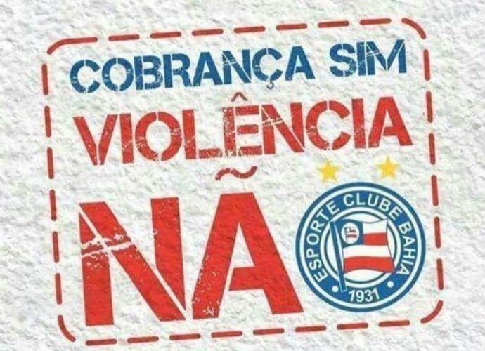 Campanha do Bahia contra violência (Foto: Divulgação/EC Bahia)