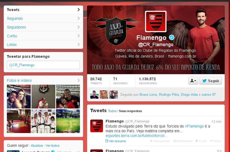 Twitter Flamengo (Foto: Reprodução)