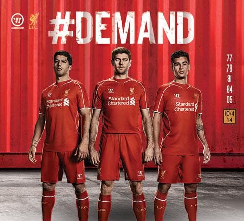 Nova camisa do Liverpool (Foto: Divulgação/Liverpool FC)