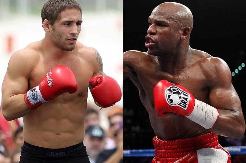 Chad Mendes e Floyd Mayweather (Fotos: UFC/Reuters)