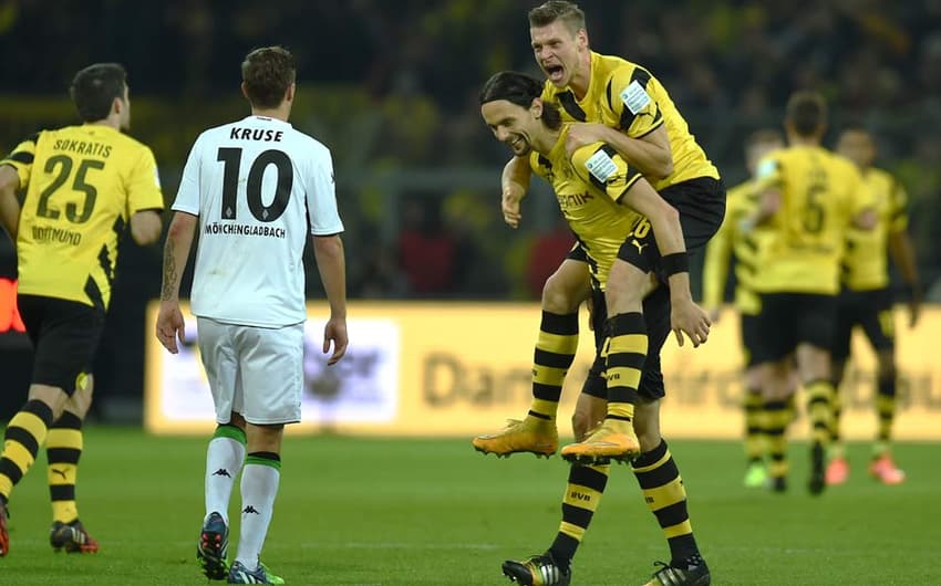 Borussia Dortmund x Borussia Moenchengladbach (Foto: Patrik Stollarz/ AFP)