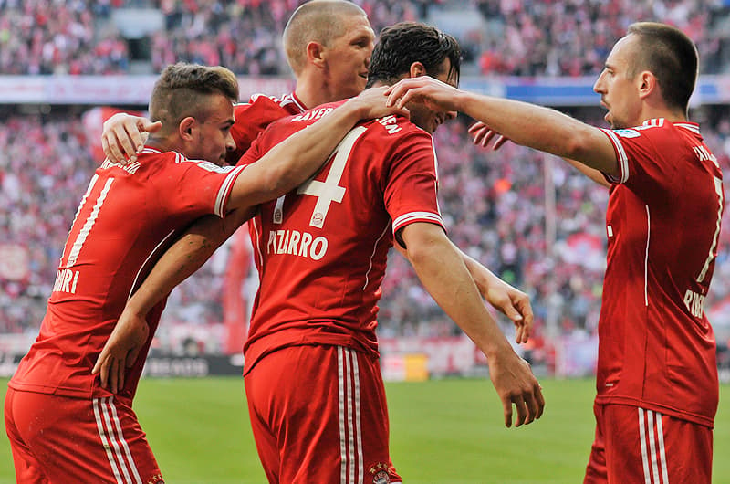 Bayern de Munique x TSG Hoffenheim (Foto: Guenter Schiffmann/AFP)