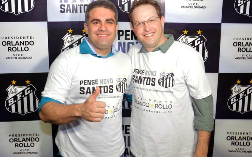 Orlando Rollo e Vagner Lombardi (Foto: Divulgação/Pense Novo Santos)