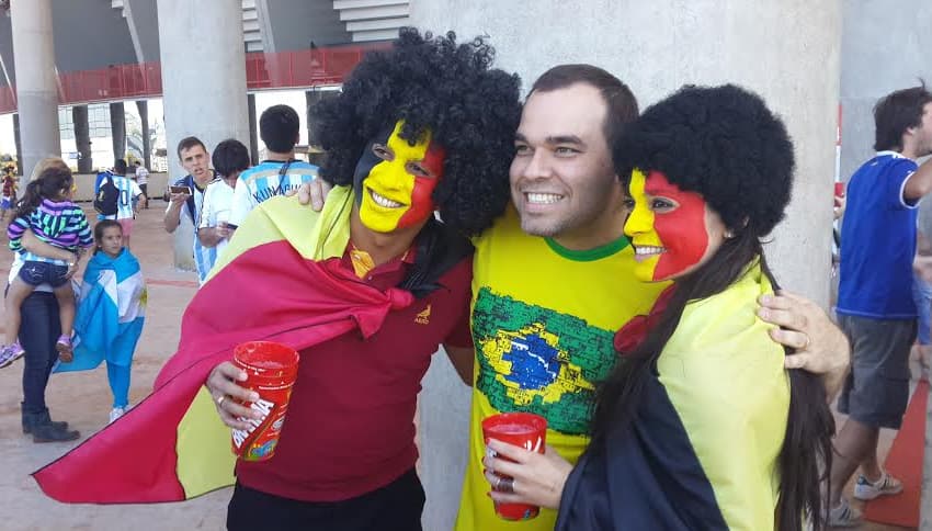 Belgas serão imensa maioria na Arena Mané Garrincha, mas terão apoio dos brasileiros (crédito: Rodrigo Vessoni)