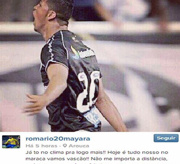 Romário - Vasco (Foto: Reprodução Instagram)