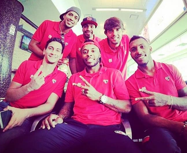 Jogadores do São Paulo (Foto: Reprodução/Instagram)