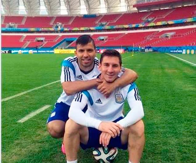 Aguero e Messi (Foto: Reprodução/Instagram)