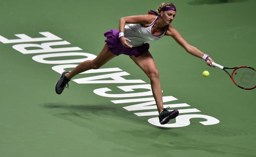 WTA Finals da Kvitova (Foto: AFP / MOHD FYROL)