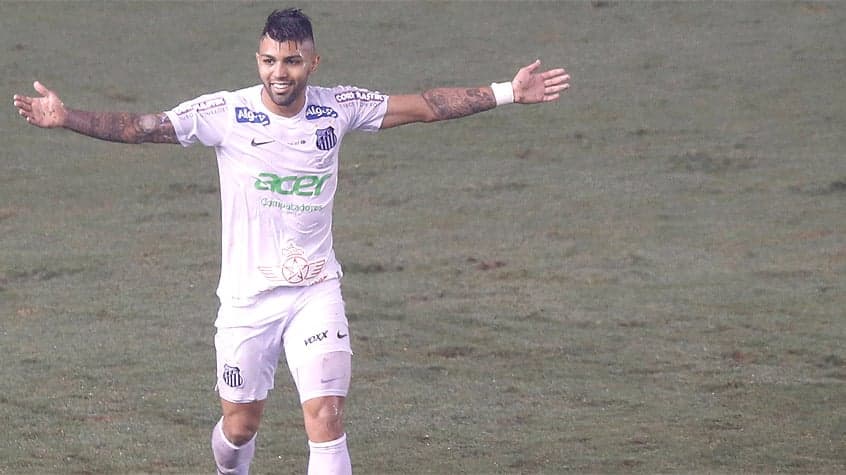 HOME - Santos x Palmeiras - Copa do Brasil - Gabriel Gabigol e torcida na Vila Belmiro (Foto: Ari Ferreira/LANCE!Press)