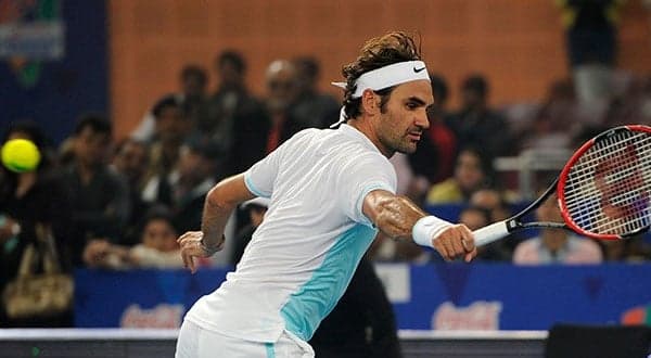 Roger Federer no IPTL em Nova Délhi