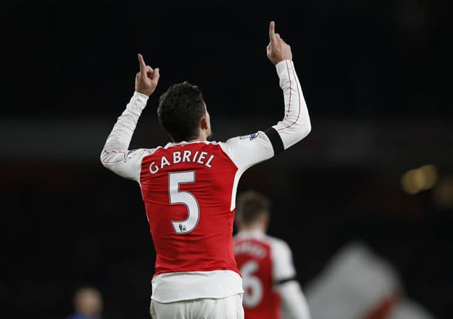 Gabriel Paulista marcou o primeiro gol do Arsenal