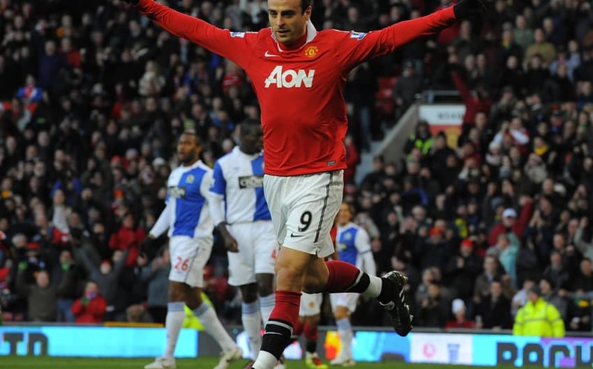 Dimitar Berbatov foi campeão inglês em 2009 e 2011 com o Manchester United