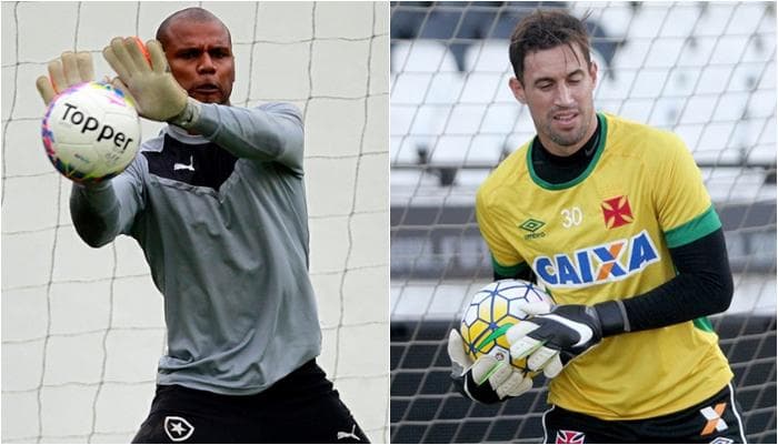 Jefferson e Martin Silva (Foto: Vitor Silva/SSPress/Botafogo - Paulo Fernander/Vasco.com.br)