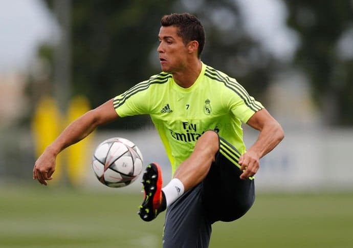 Cristiano Ronaldo - Treino do Real Madrid