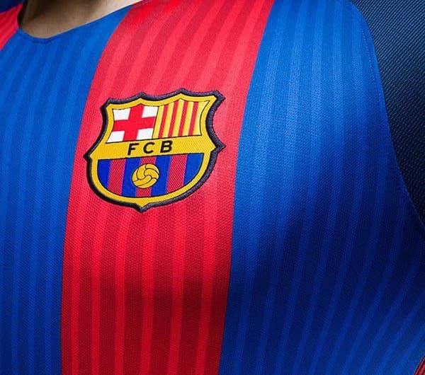 Detalhe camisa Barcelona