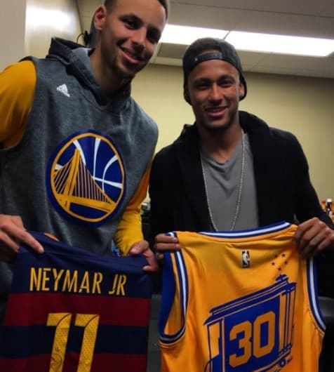 Curry e Neymar / Reprodução