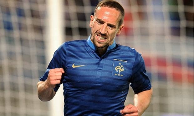 Ribéry se aposentou da seleção francesa antes da Copa do Mundo de 2014 e não voltou mais depois disso