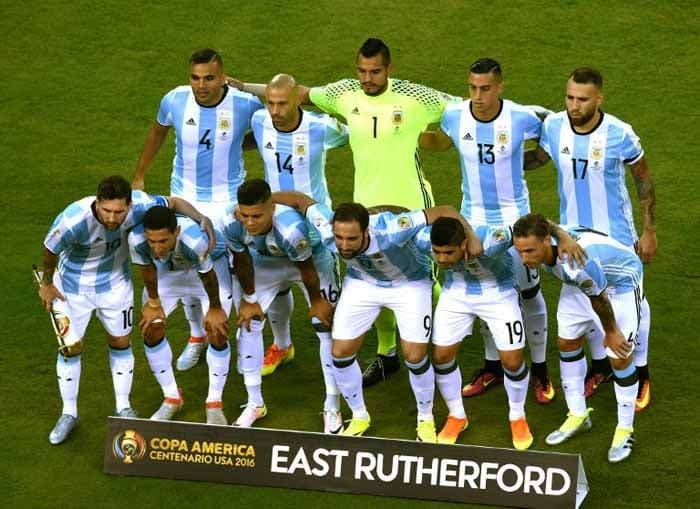 A Argentina, vice campeã mundial e da Copa América, lidera o ranking