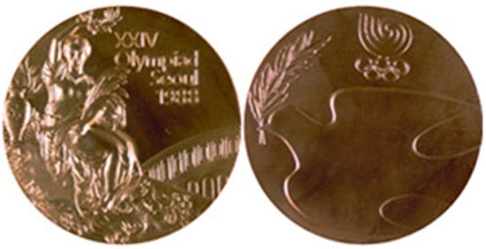As medalhas dos Jogos Olímpicos de 1988, disputados em Seul, na Coréia do Sul&nbsp;