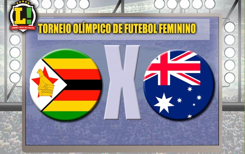 Apresentação Zimbábue x Austrália Torneio Olímpico de futebol feminino