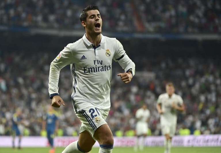 O atacante espanhol Morata está de volta ao Real Madrid