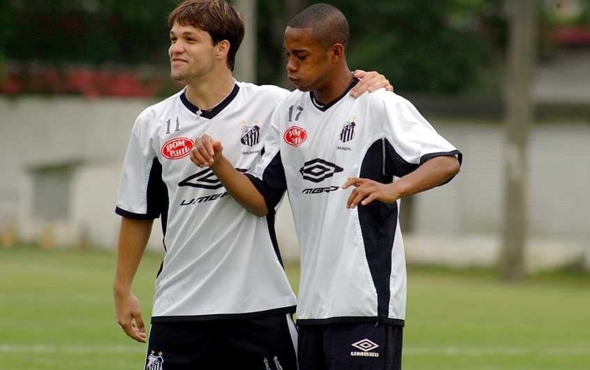 Robinho e Diego - Santos