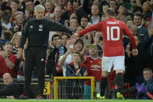 Rooney e José Mourinho