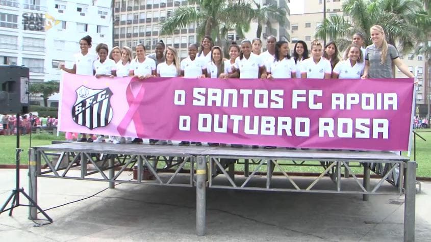 Sereias da Vila participam de campanha do 'Outubro Rosa'