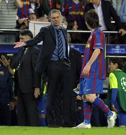 José Mourinho e Messi