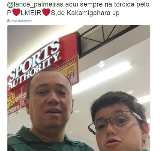 Torcedores do Palmeiras enviaram mensagens de apoio pelo Twitter