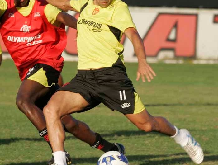 Emerson Sheik - em treino pelo Flamengo em 2009