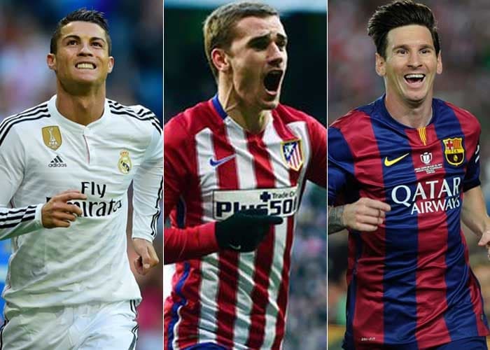 Relembre feitos de Cristiano Ronaldo, Griezmann e Messi durante este ano&nbsp;