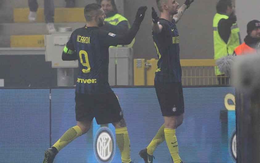Brozovic e Icardi - Inter de Milão x Genoa