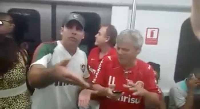 Fluminense repudia ofensas a colorados no trem após o jogo