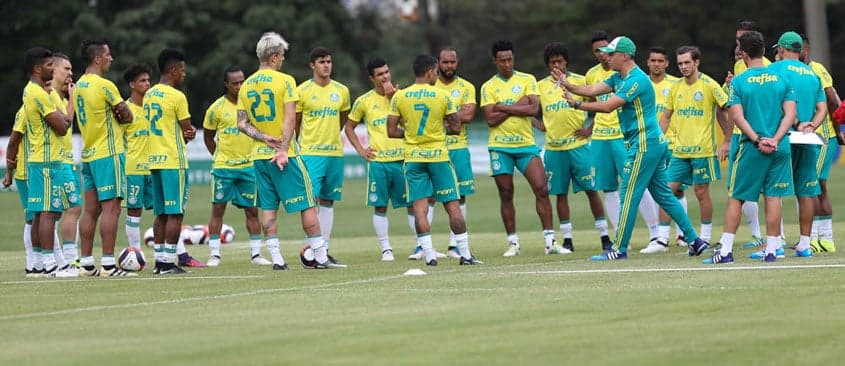 Treino do Palmeiras com Eduardo Baptista