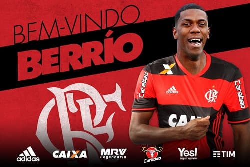 Berrío foi anunciado pelo Flamengo