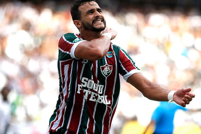Ceifou: Henrique Dourado quebrou jejum de gols contra o Vasco (Foto: Nelson Perez/Fluminense FC)