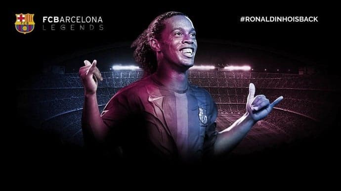 Ronaldinho é o novo embaixador do Barcelona