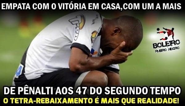 Vasco sofreu com as zoações após empate com Vitória