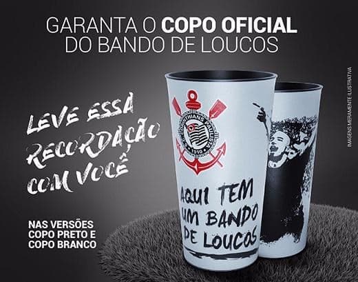 Copos serão comercializados em todos os jogos da Arena Corinthians