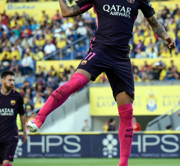 Nenhum brasileiro marcou mais gols no Campeonato Espanhol do que Neymar, do Barcelona, que fez 13 tentos