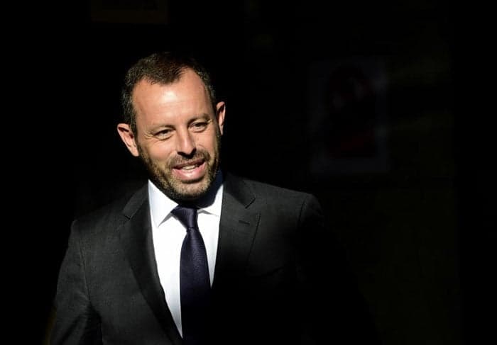 Sandro Rosell é detido&nbsp;(Foto: PIERRE-PHILIPPE MARCOU / AFP)