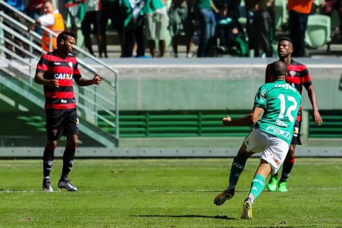 Último confronto: Palmeiras 4 x 2 Vitória - 16/7/2017